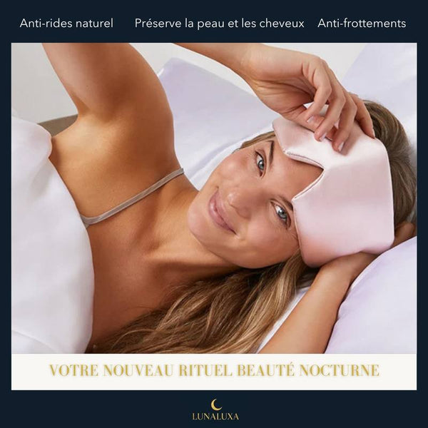 Masque de nuit en soie de mûrier
